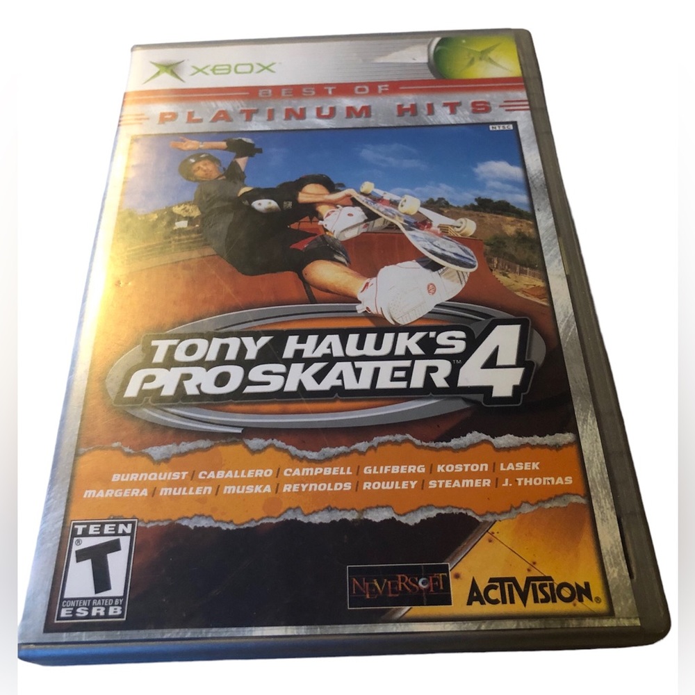 Tony Hawks ProSkater 4 Best of Platinum Hits Complete w/Manual (Xbox 2003)